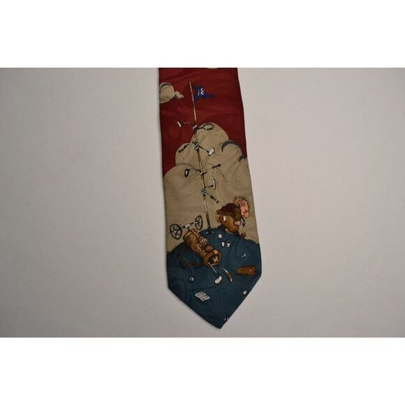 Gary Patterson Men's Funny Old Man Golf Tie - Picture 2 of 6